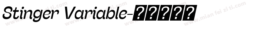Stinger Variable字体转换